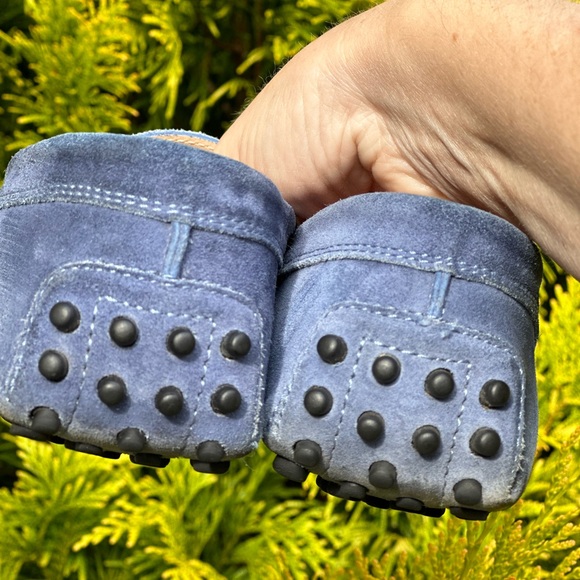 Tod's Blue Suede Gommino driving Loafers - Picture 10 of 14